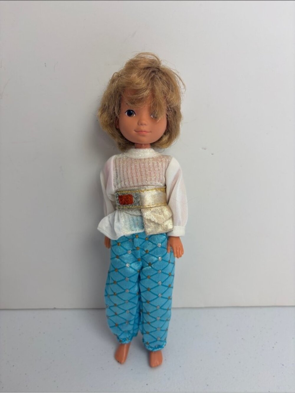 1986 Lady Lovely Locks boy Prince Stongheart Poseable Doll Mattel vintage